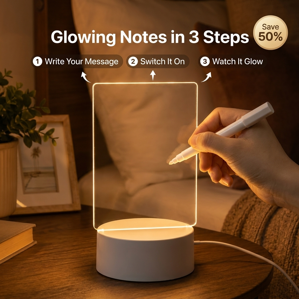 GlowNote™ - LED Scribble Night Light