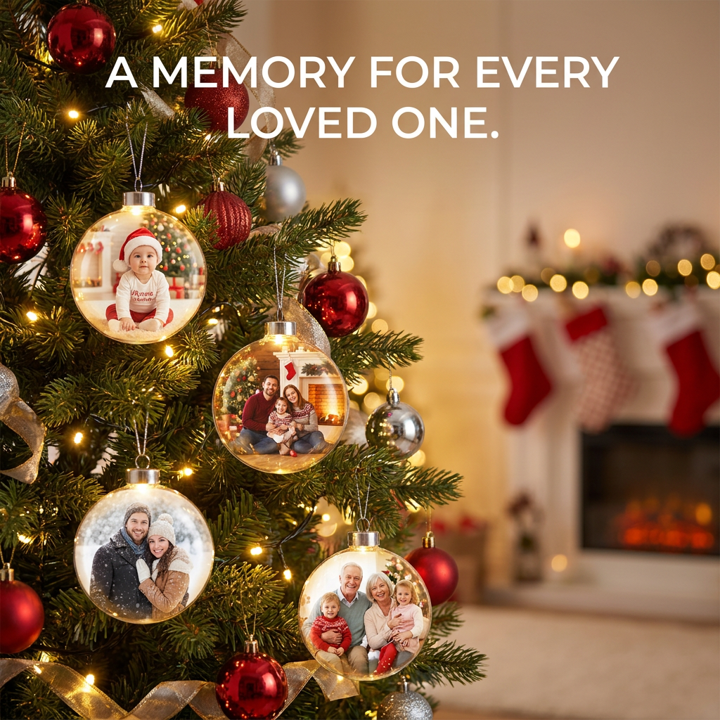 MemoryBauble™ - Video Player Christmas Ornament