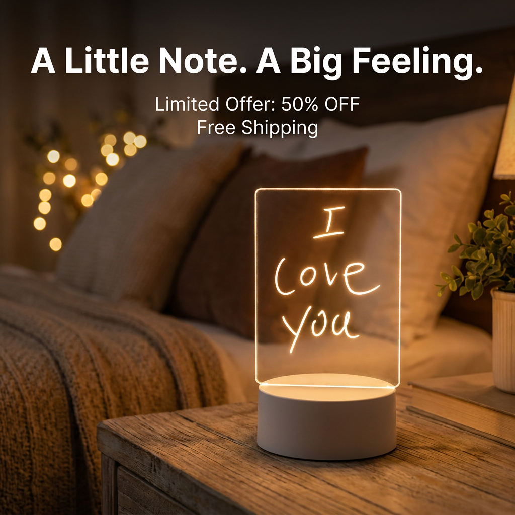 GlowNote™ -  LED Scribble Night Light
