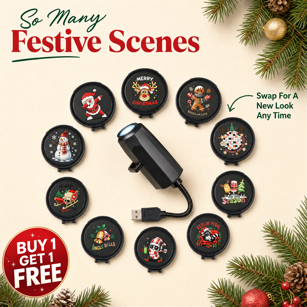 MerryCast™ - Christmas Projector Buy One Get One FREE
