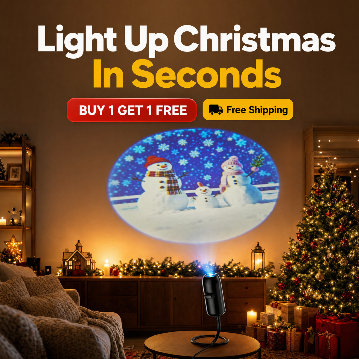 MerryCast™ - Christmas Projector Buy One Get One FREE